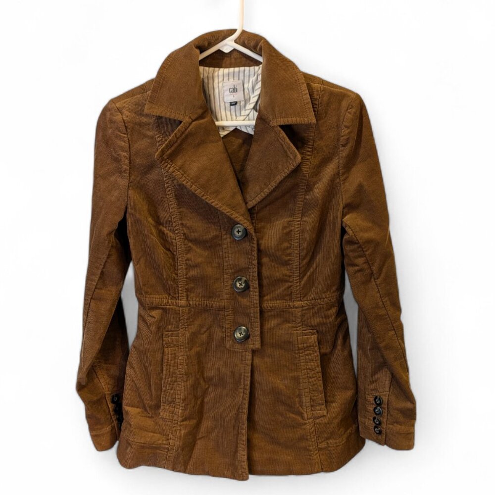 Cabi Brown Corduroy Blazer – Women’s Size Small – Classic Tailored Jacket